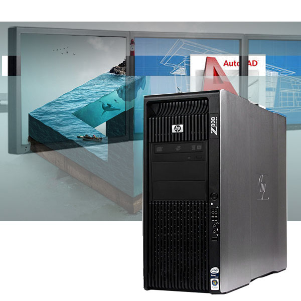 HP Z800 Powerful CAD Workstation Autodesk / Adobe 3D Modeling - Click Image to Close